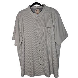 511 Tactical Mens Gingham Casual Utility Short Sleeve Button Down Shirt Size 2XL